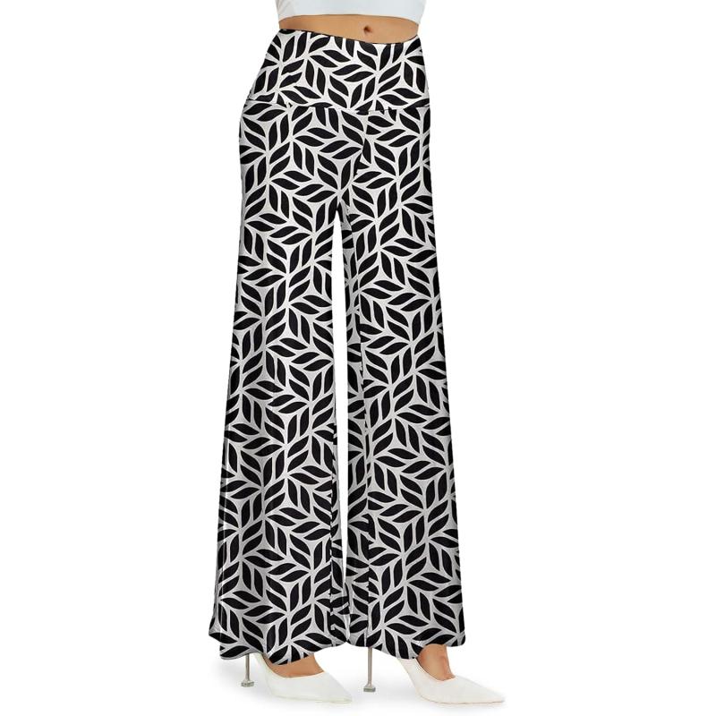 Arolina Women’s Stretchy Wide Leg Palazzo Lounge Pants Casual Comfy ...